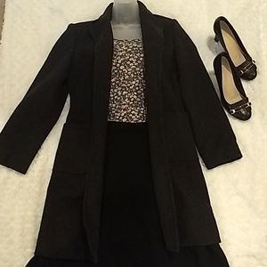 J. Crew wool* dark gray coat